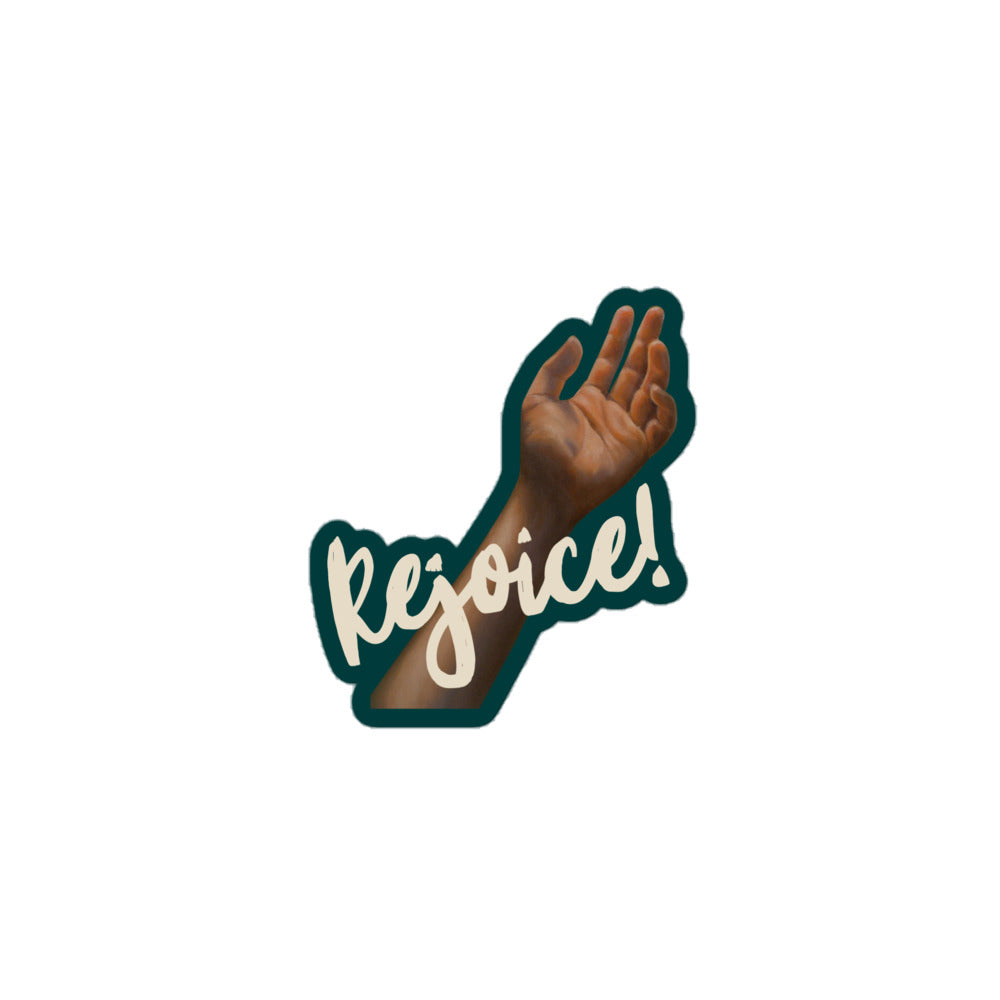 Rejoice – Vinyl Sticker for Laptops and Cars
