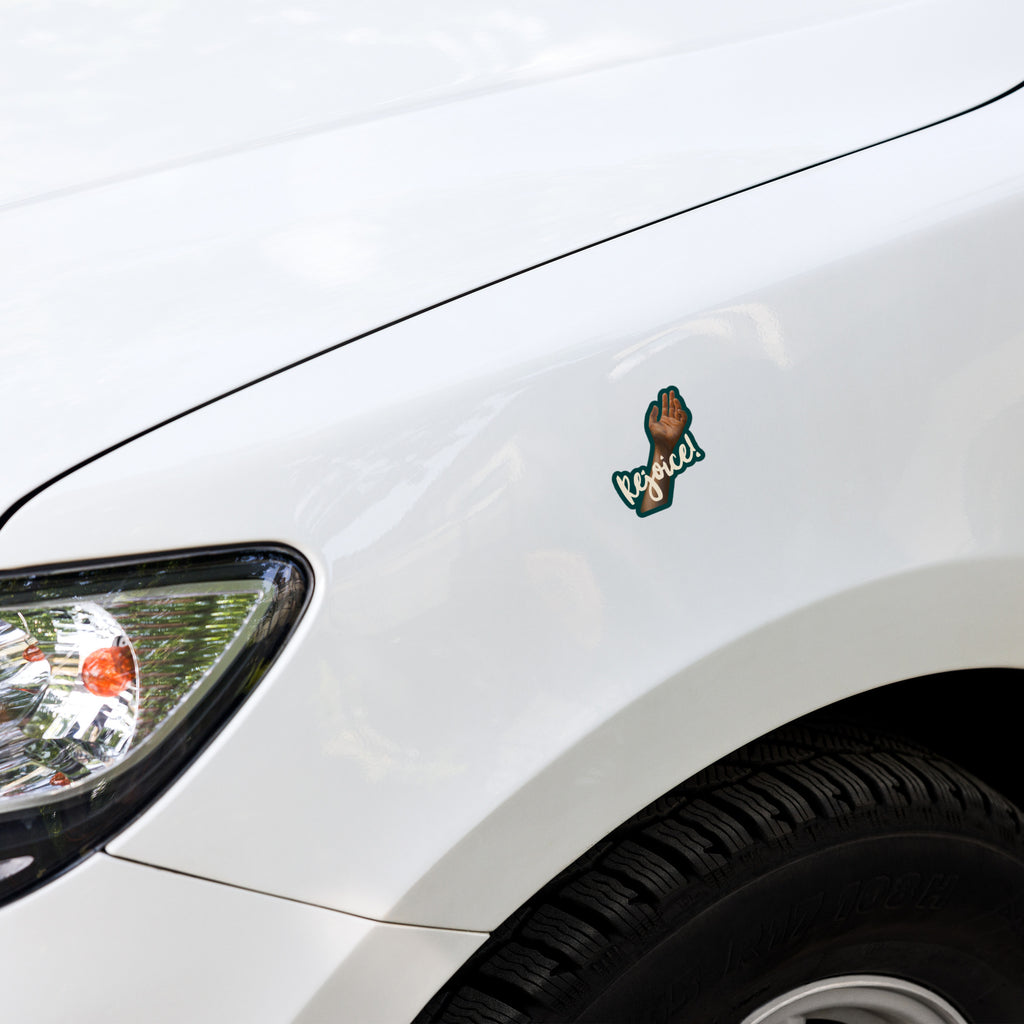 Rejoice – Vinyl Sticker for Laptops and Cars