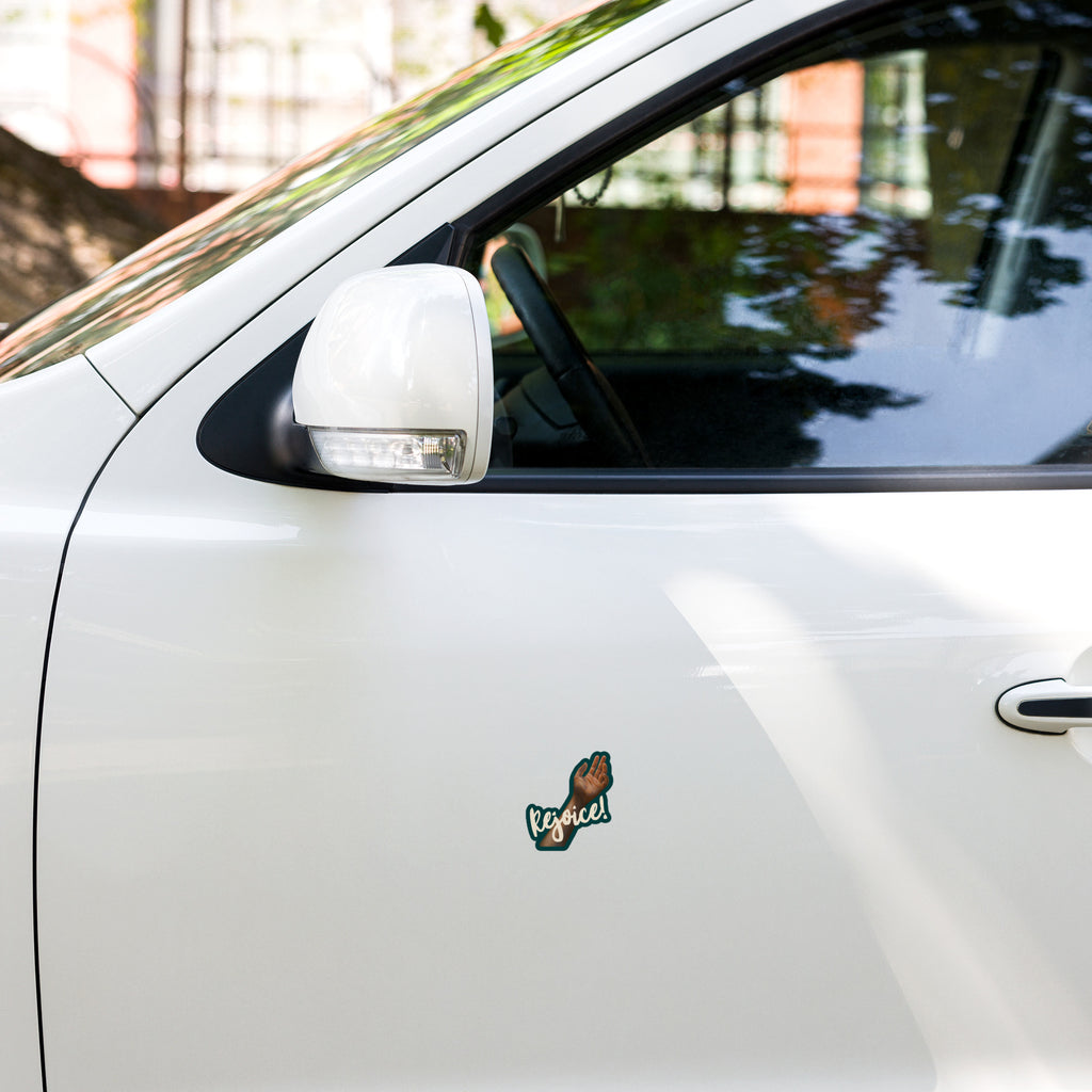 Rejoice – Vinyl Sticker for Laptops and Cars