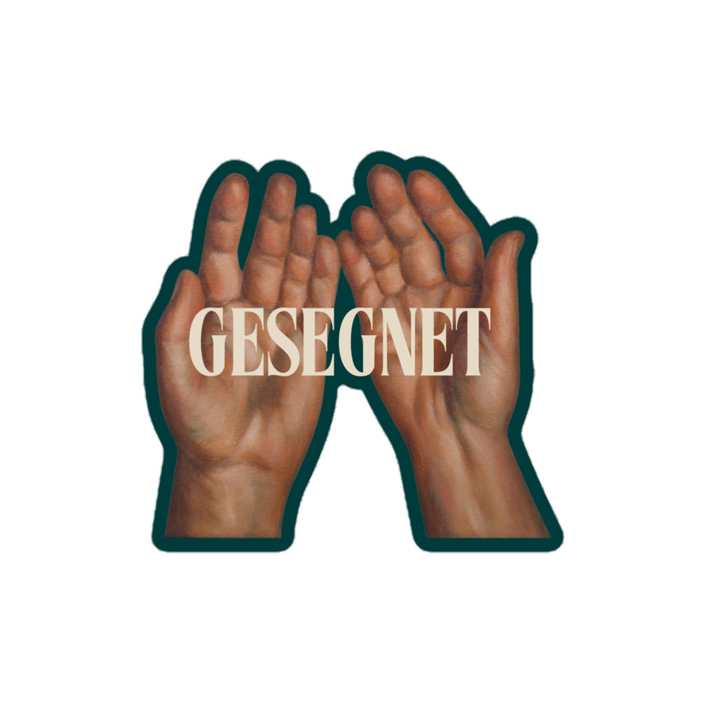 Gesegnet – Vinyl Sticker for Laptops and Cars