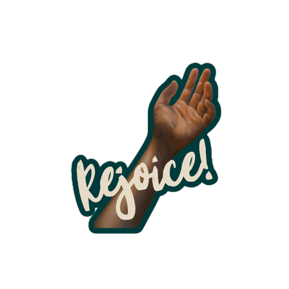 Rejoice – Vinyl Sticker for Laptops and Cars