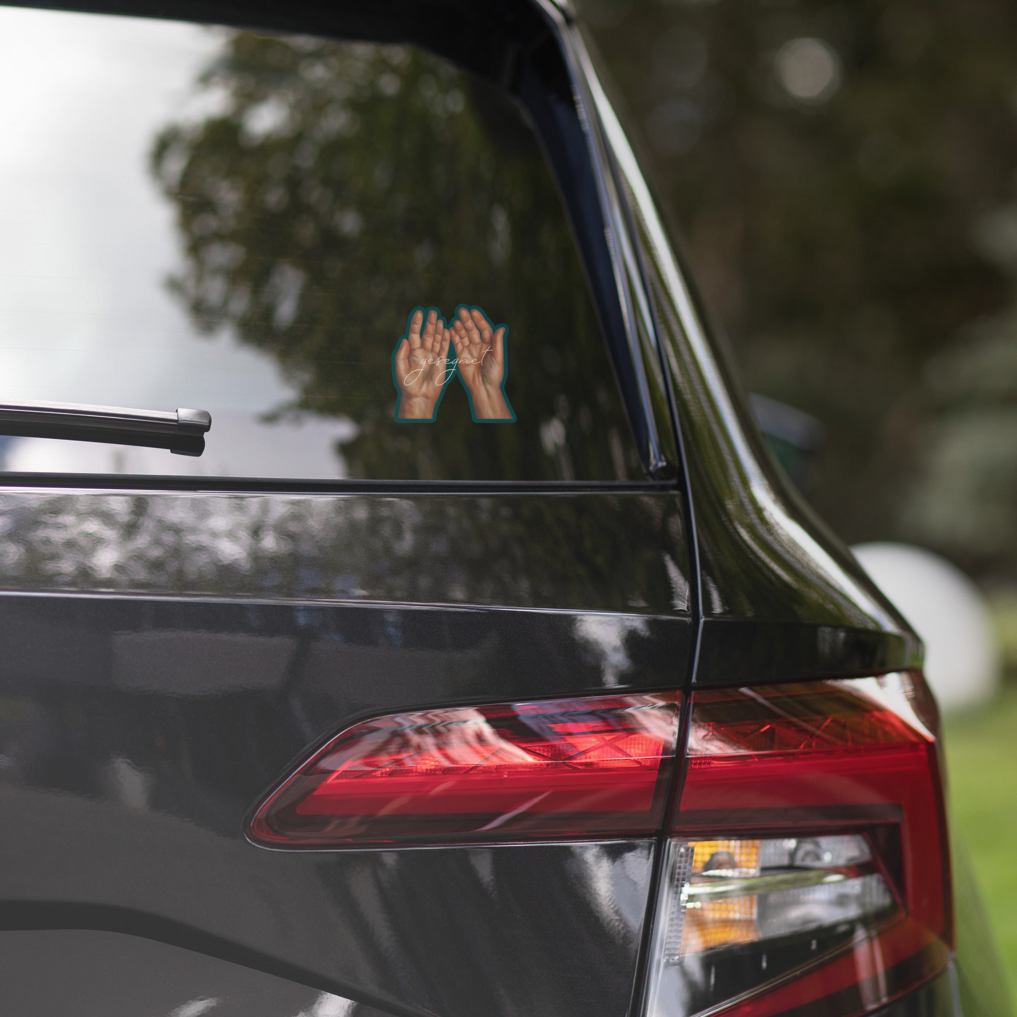 Gesegnet – Echo Vinyl Sticker for Laptops and Cars