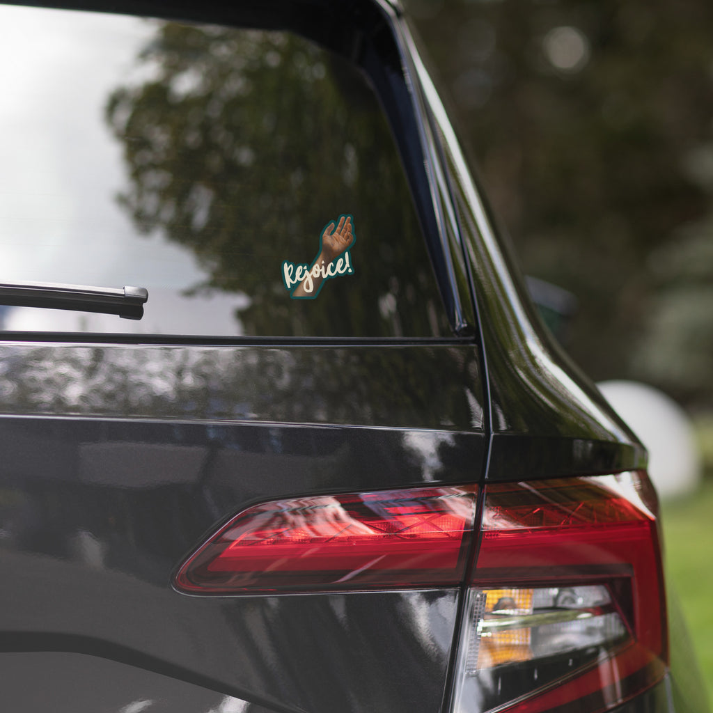 Rejoice – Vinyl Sticker for Laptops and Cars