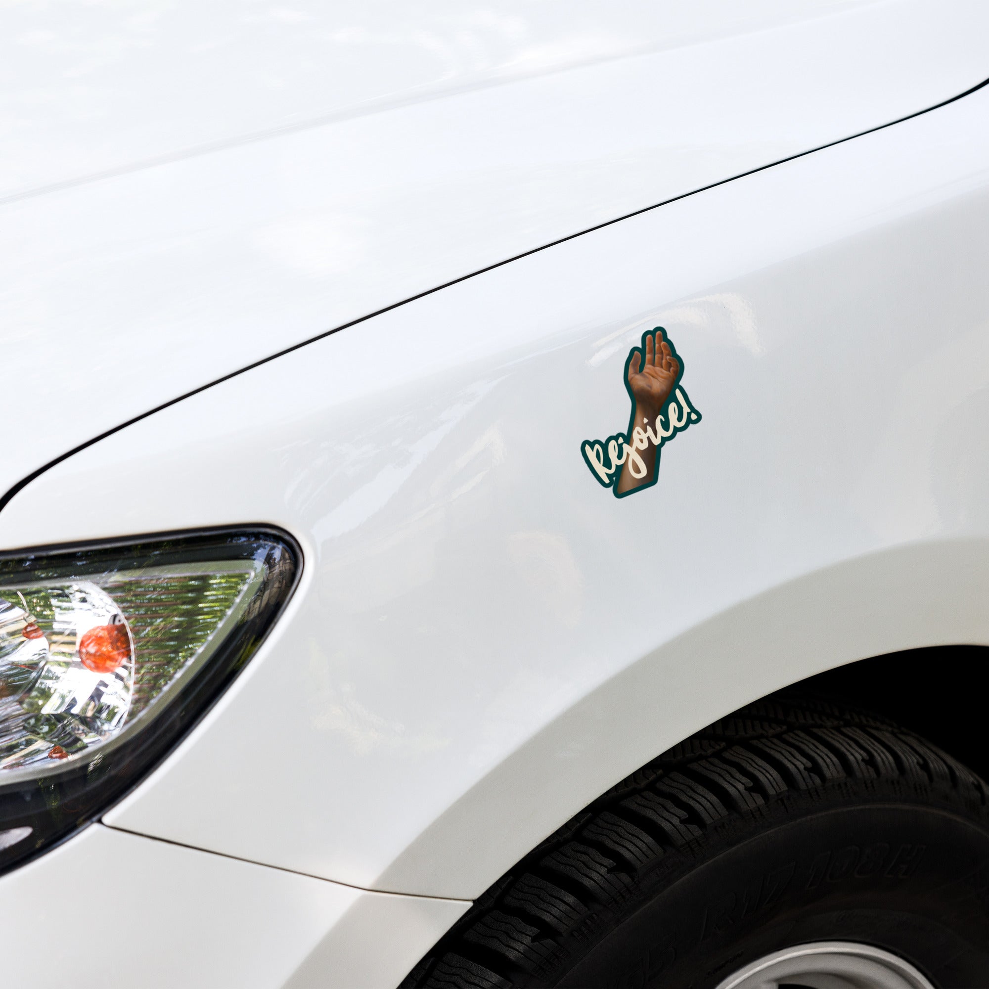 Rejoice – Vinyl Sticker for Laptops and Cars
