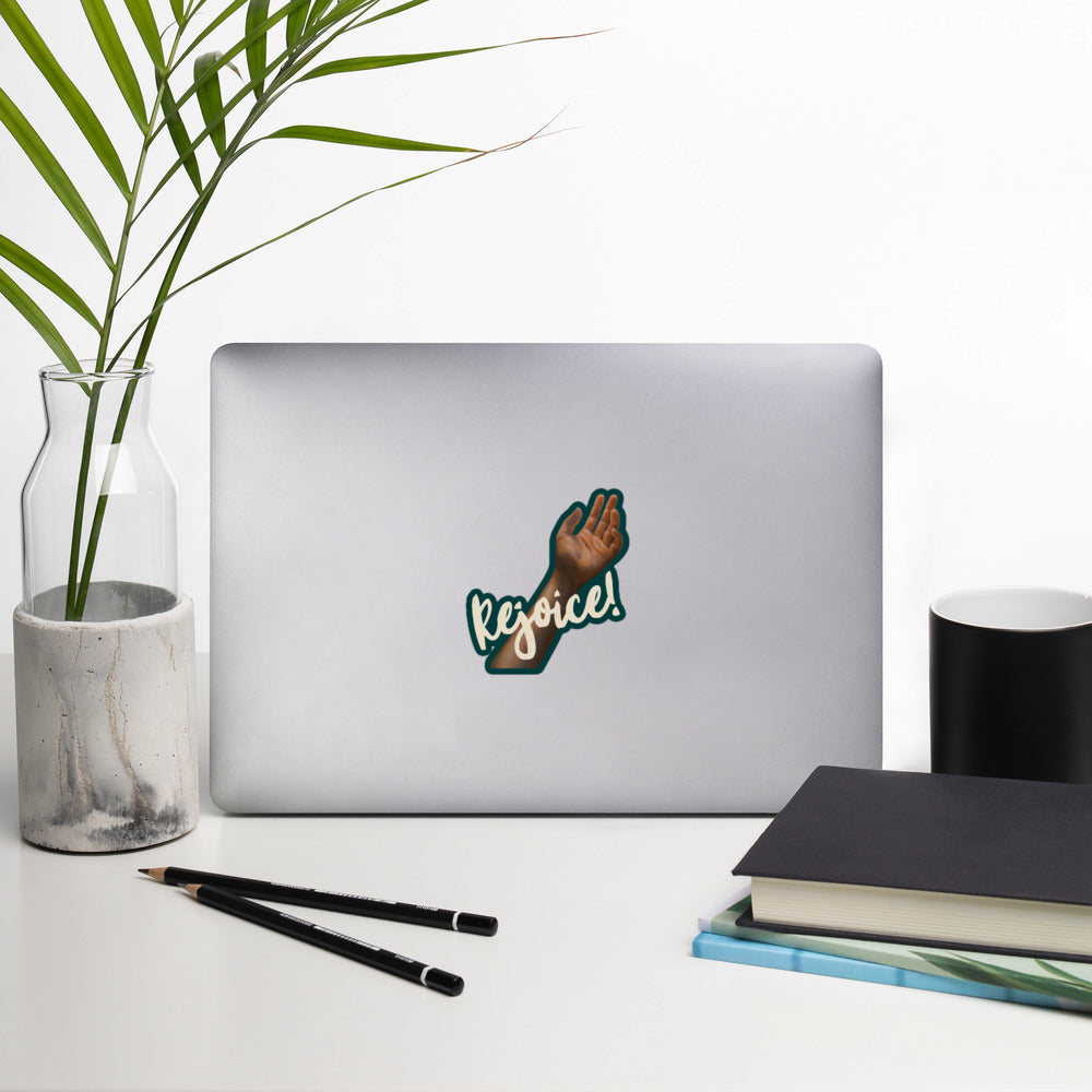 Rejoice – Vinyl Sticker for Laptops and Cars