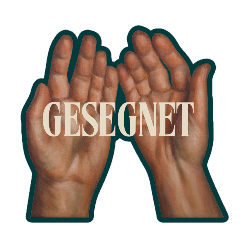 Gesegnet – Vinyl Sticker for Laptops and Cars