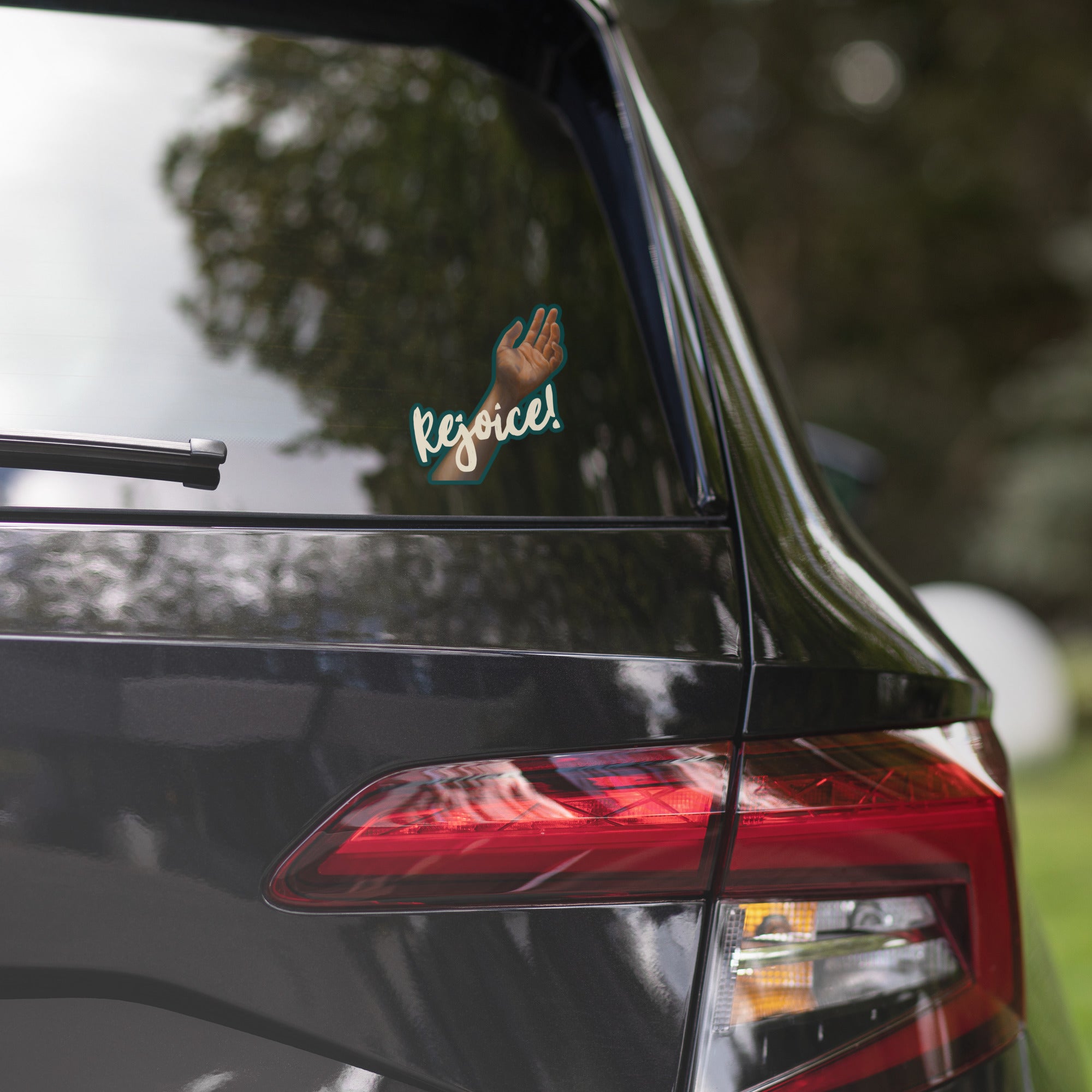 Rejoice – Vinyl Sticker for Laptops and Cars