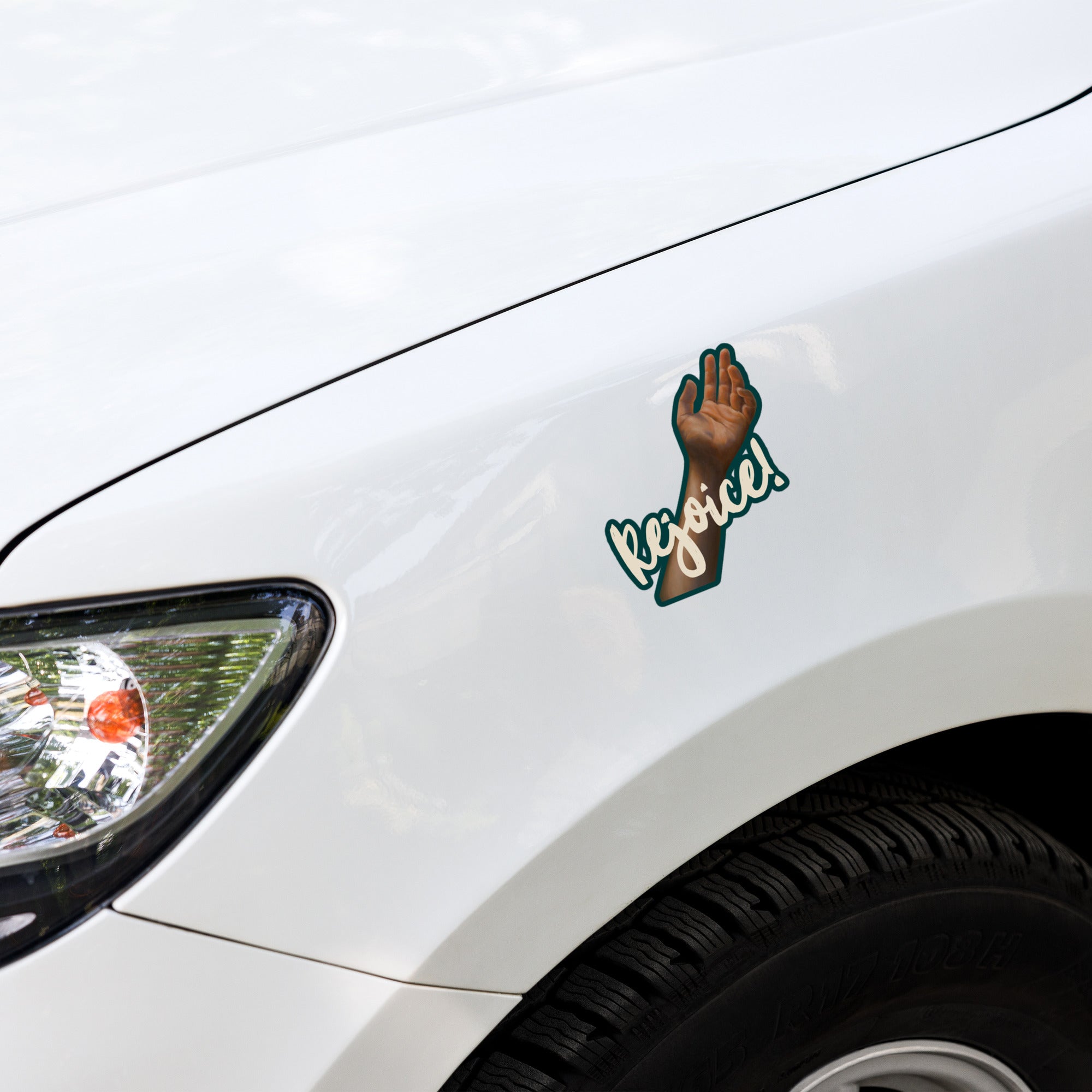 Rejoice – Vinyl Sticker for Laptops and Cars