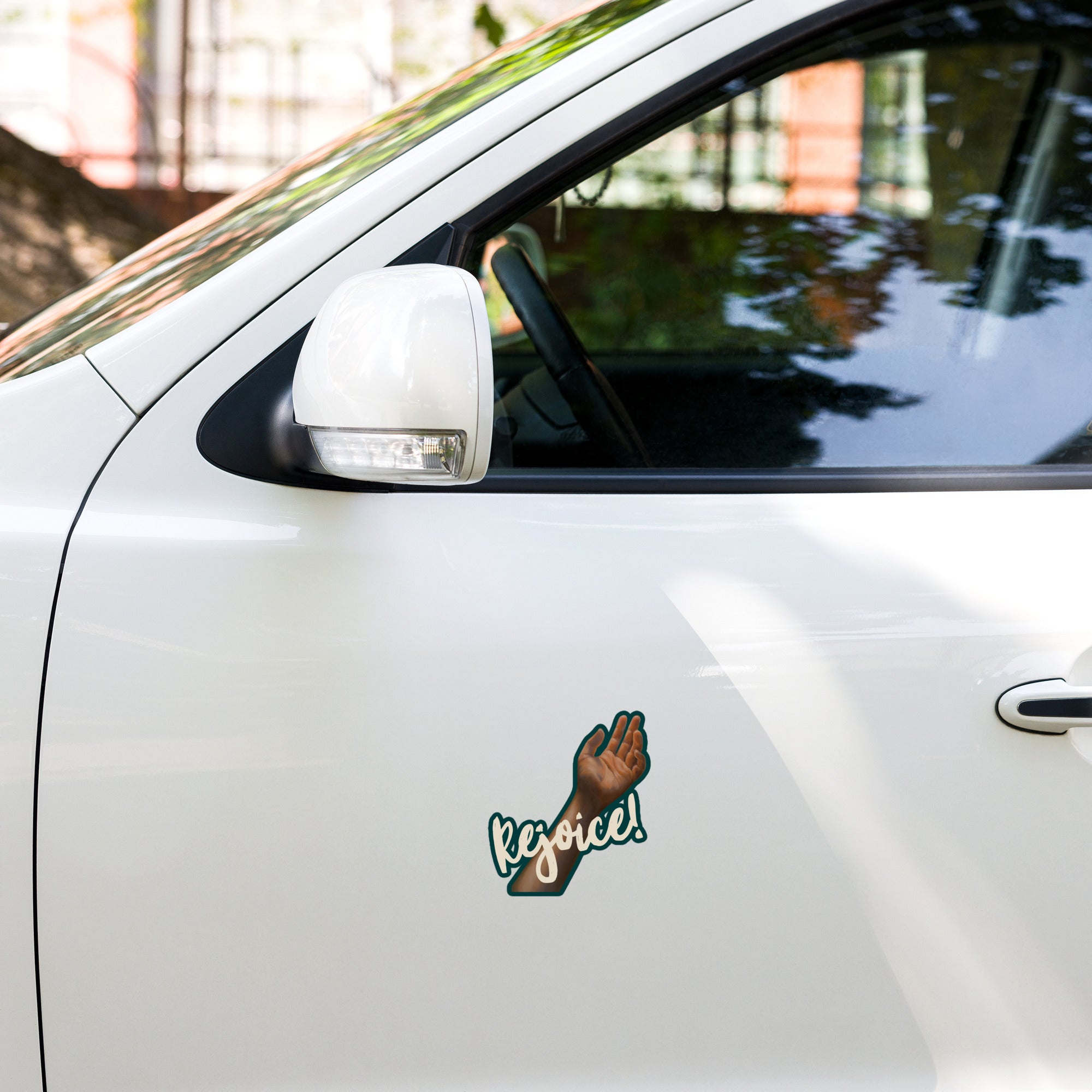 Rejoice – Vinyl Sticker for Laptops and Cars