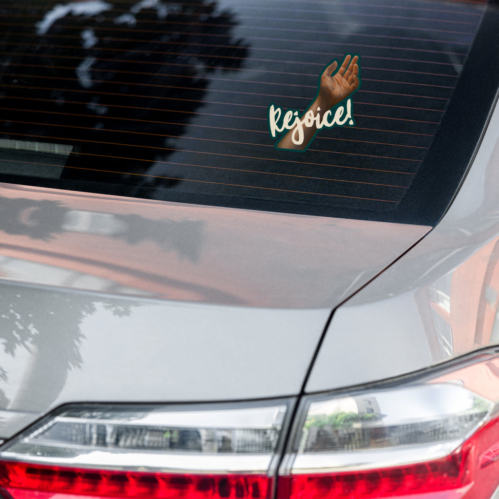 Rejoice – Vinyl Sticker for Laptops and Cars
