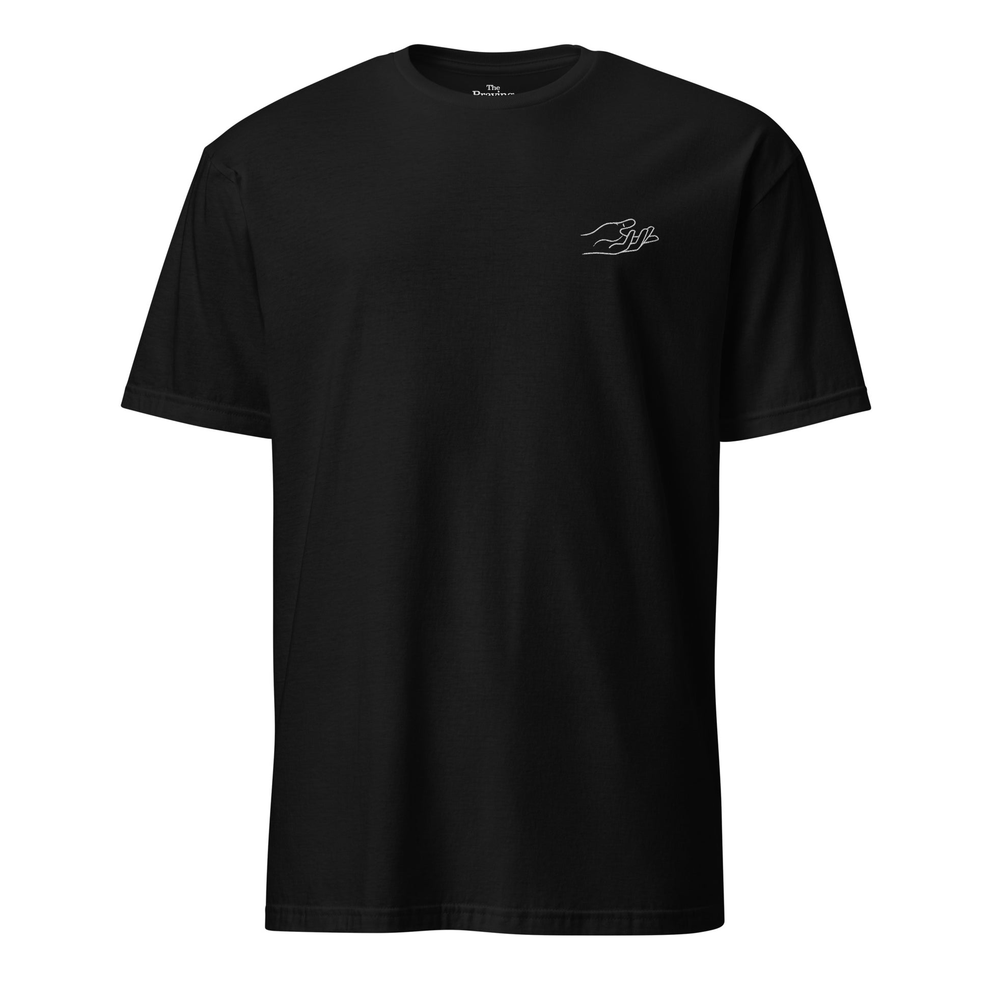 The Praying Hands – Herren T-Shirt – Dezente Handstickerei