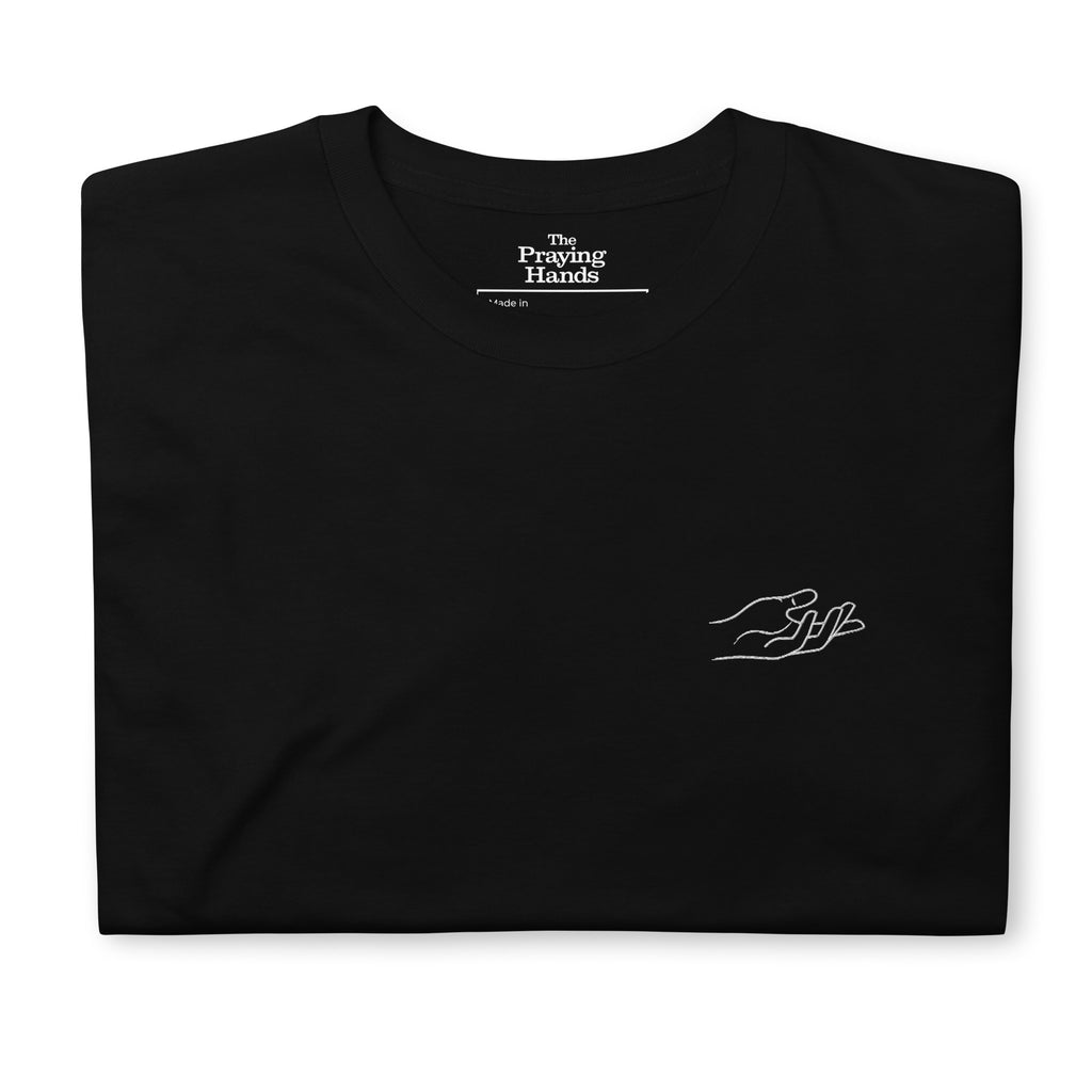The Praying Hands – Women's T-Shirt – Small Embroidered Hand