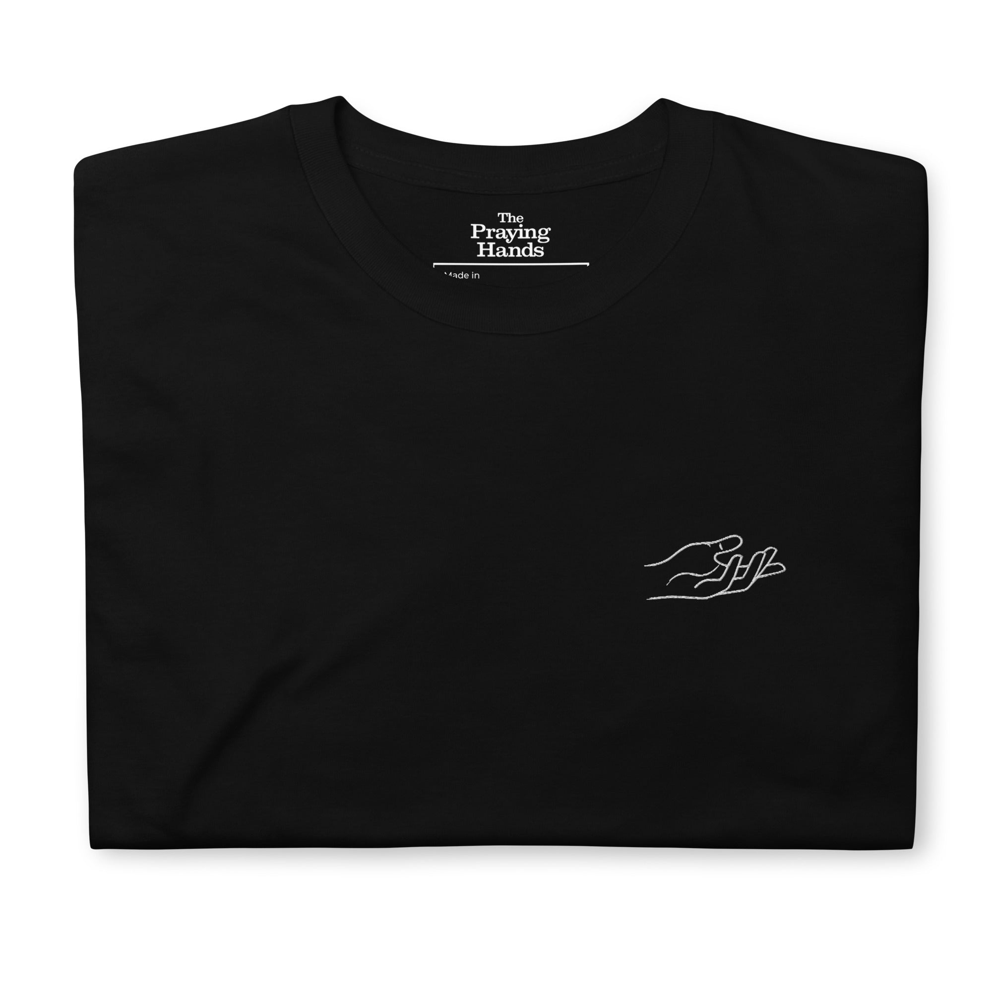The Praying Hands – Women's T-Shirt – Small Embroidered Hand
