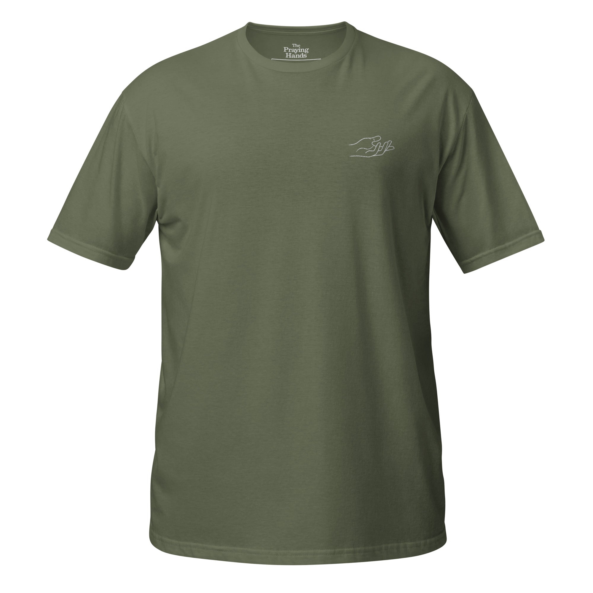 The Praying Hands – Women's T-Shirt – Small Embroidered Hand