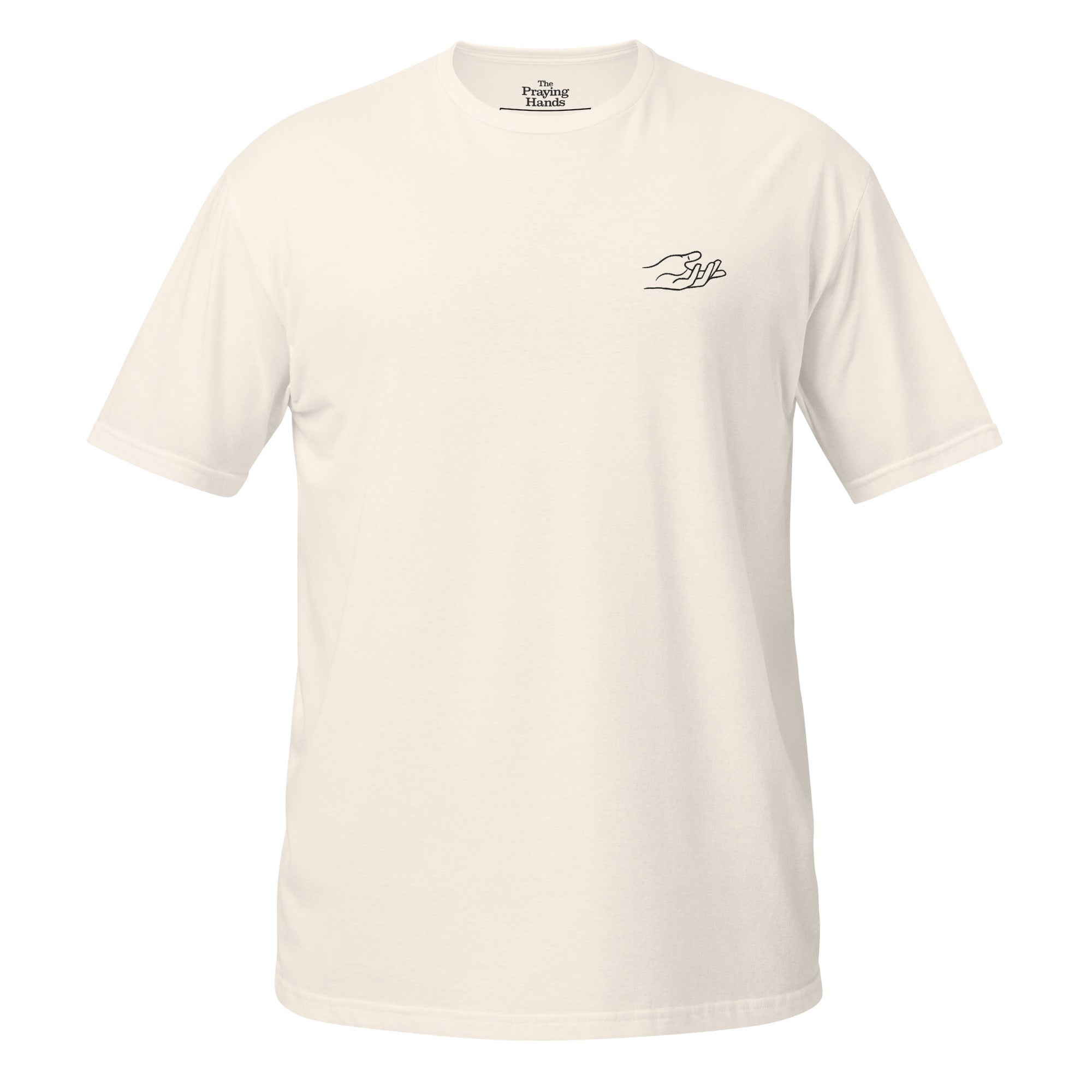 The Praying Hands – Women's T-Shirt – Small Embroidered Hand