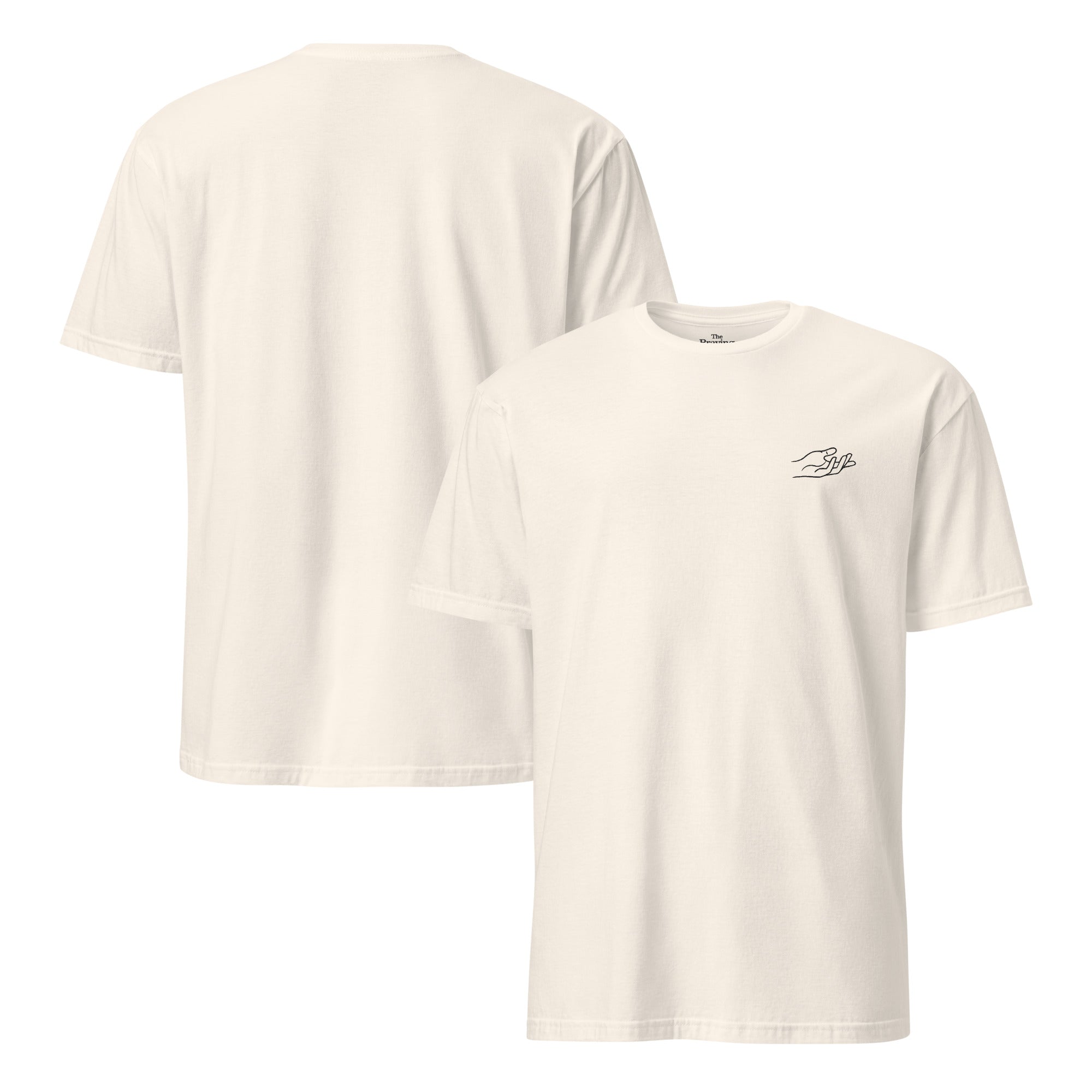 The Praying Hands – Women's T-Shirt – Small Embroidered Hand