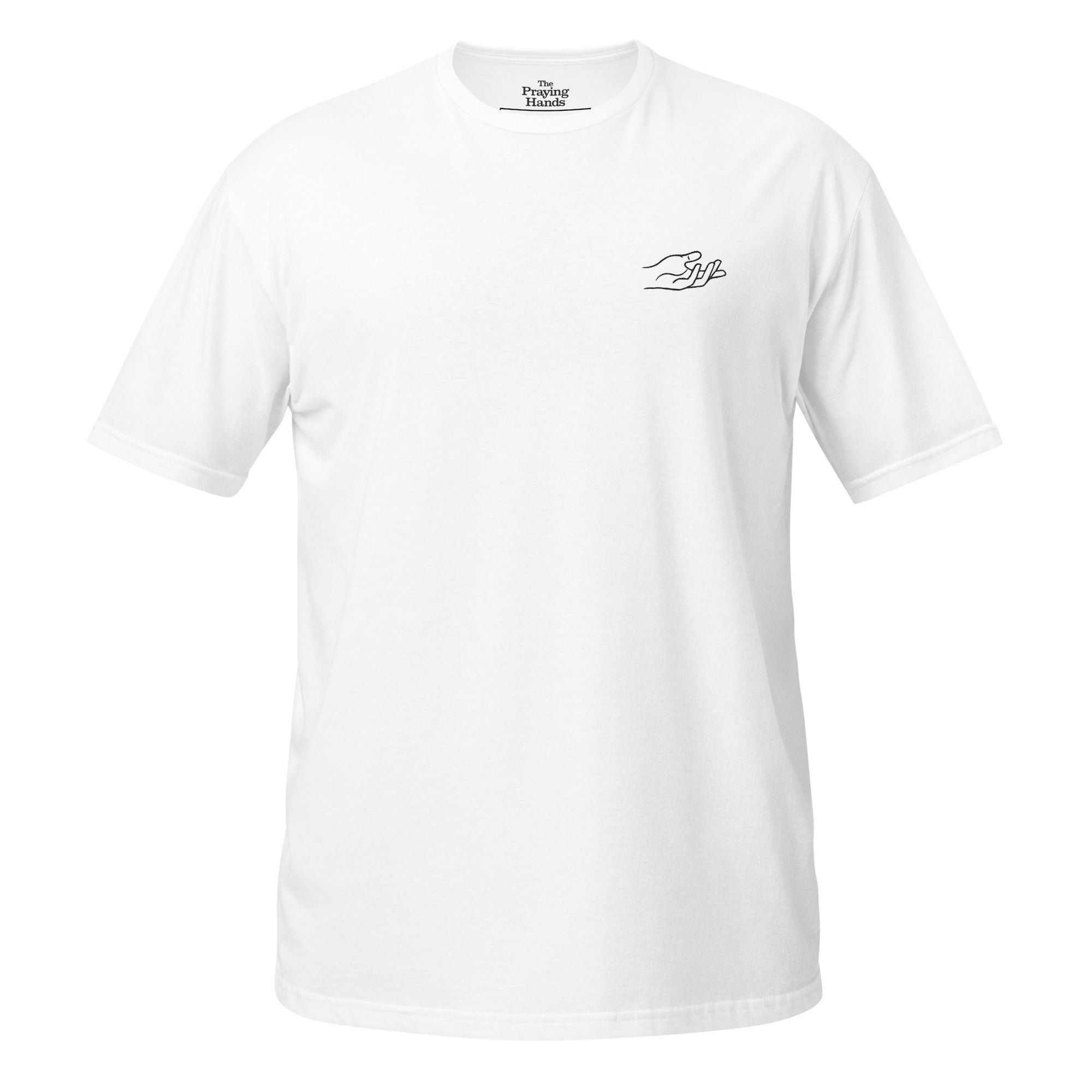 The Praying Hands – Women's T-Shirt – Small Embroidered Hand