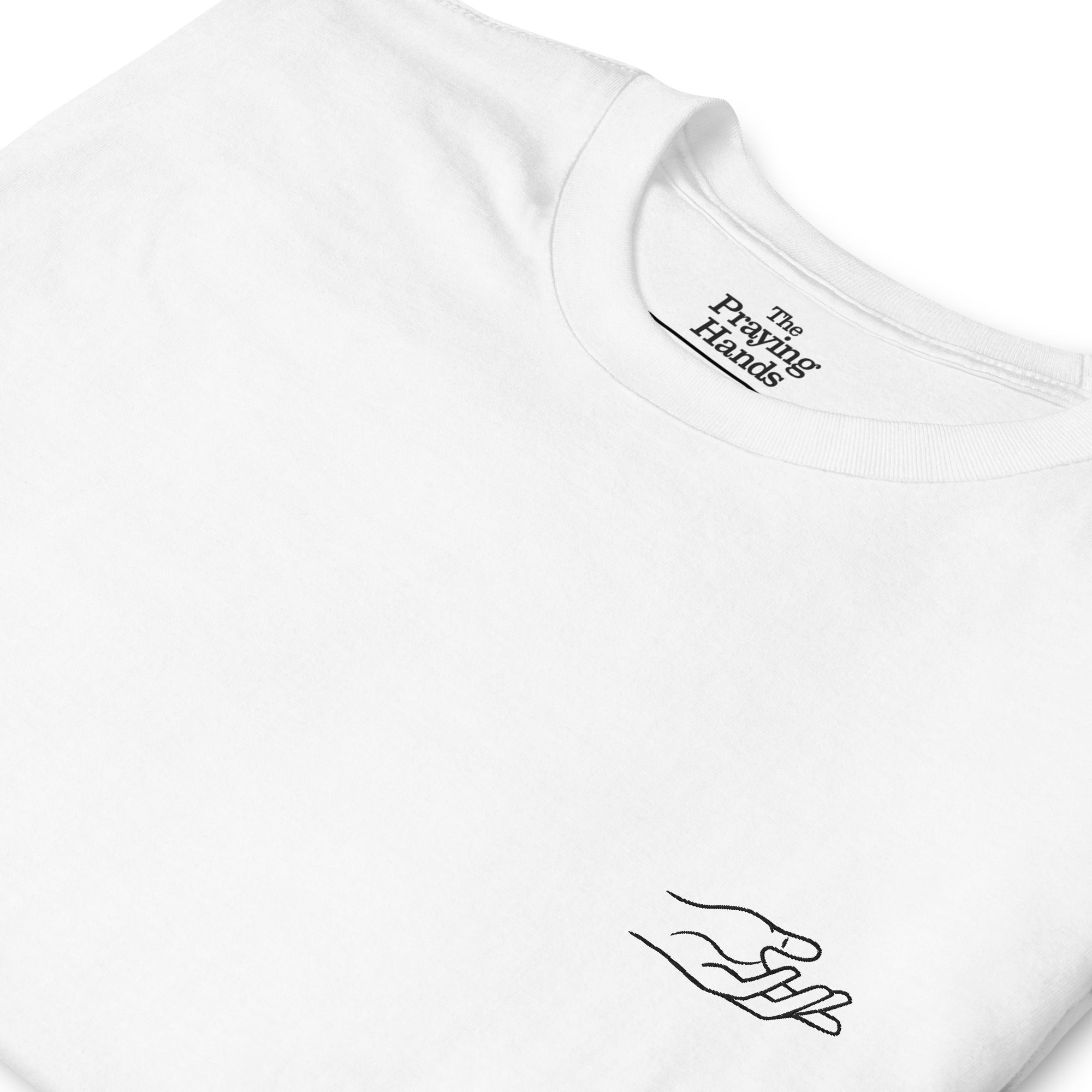 The Praying Hands – Women's T-Shirt – Small Embroidered Hand