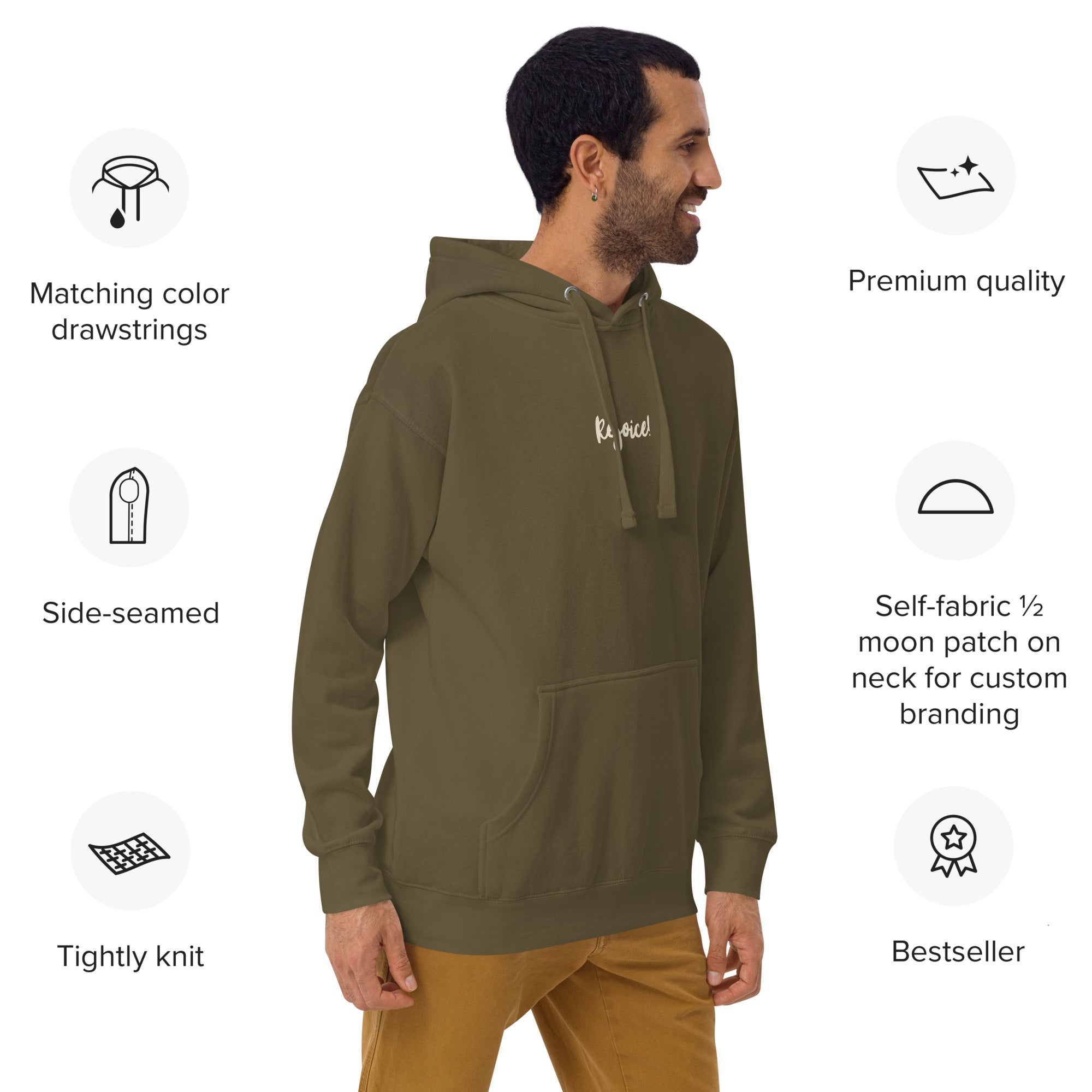Rejoice – Men's Hoodie