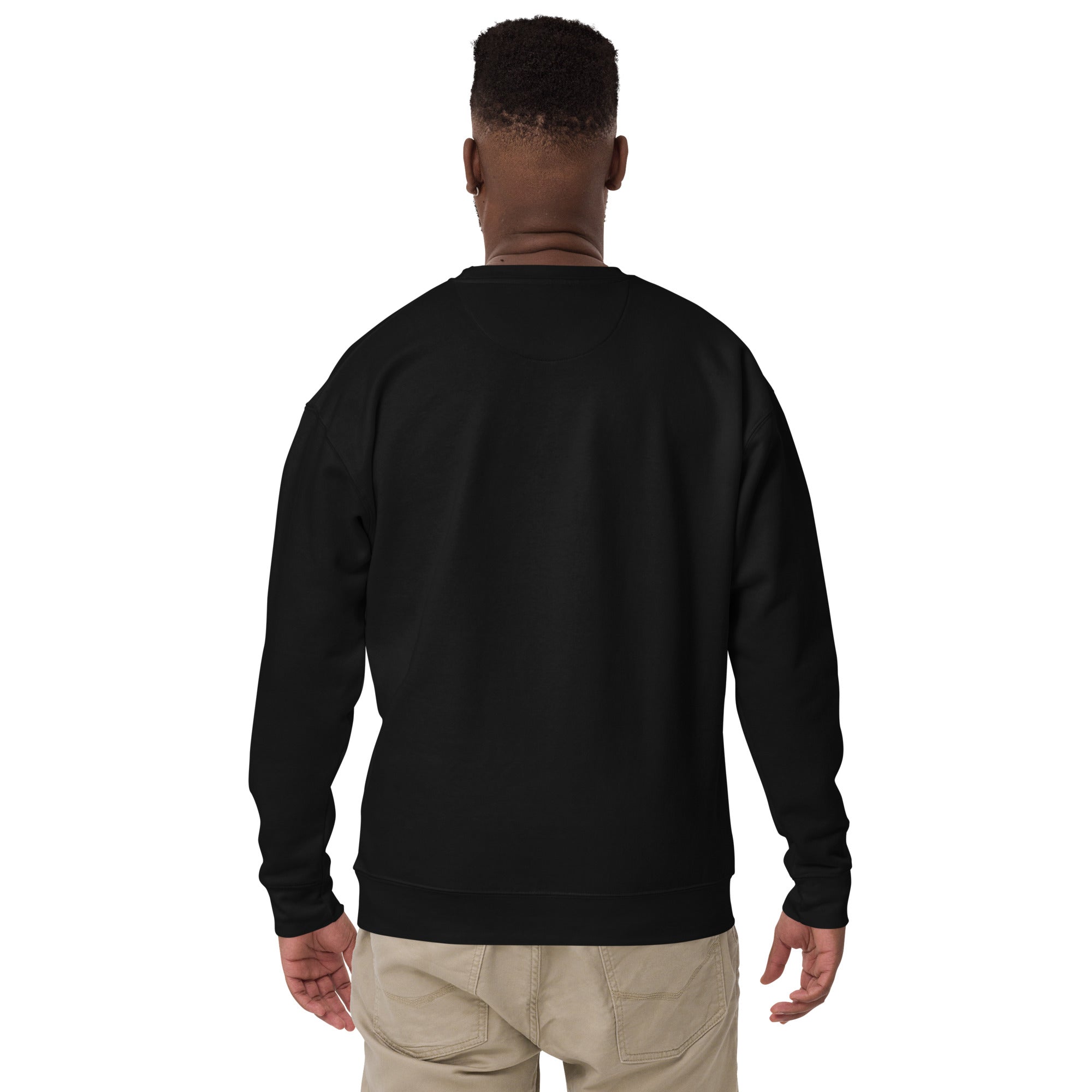 The Praying Hands – Men's Sweatshirt – Small Embroidered Hand