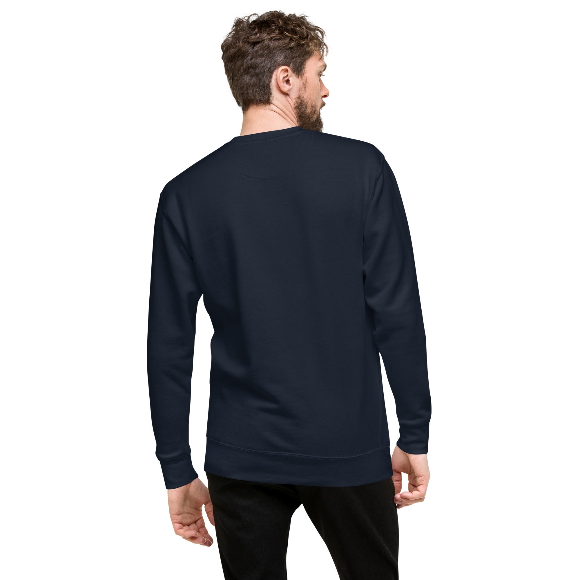The Praying Hands – Men's Sweatshirt – Small Embroidered Hand