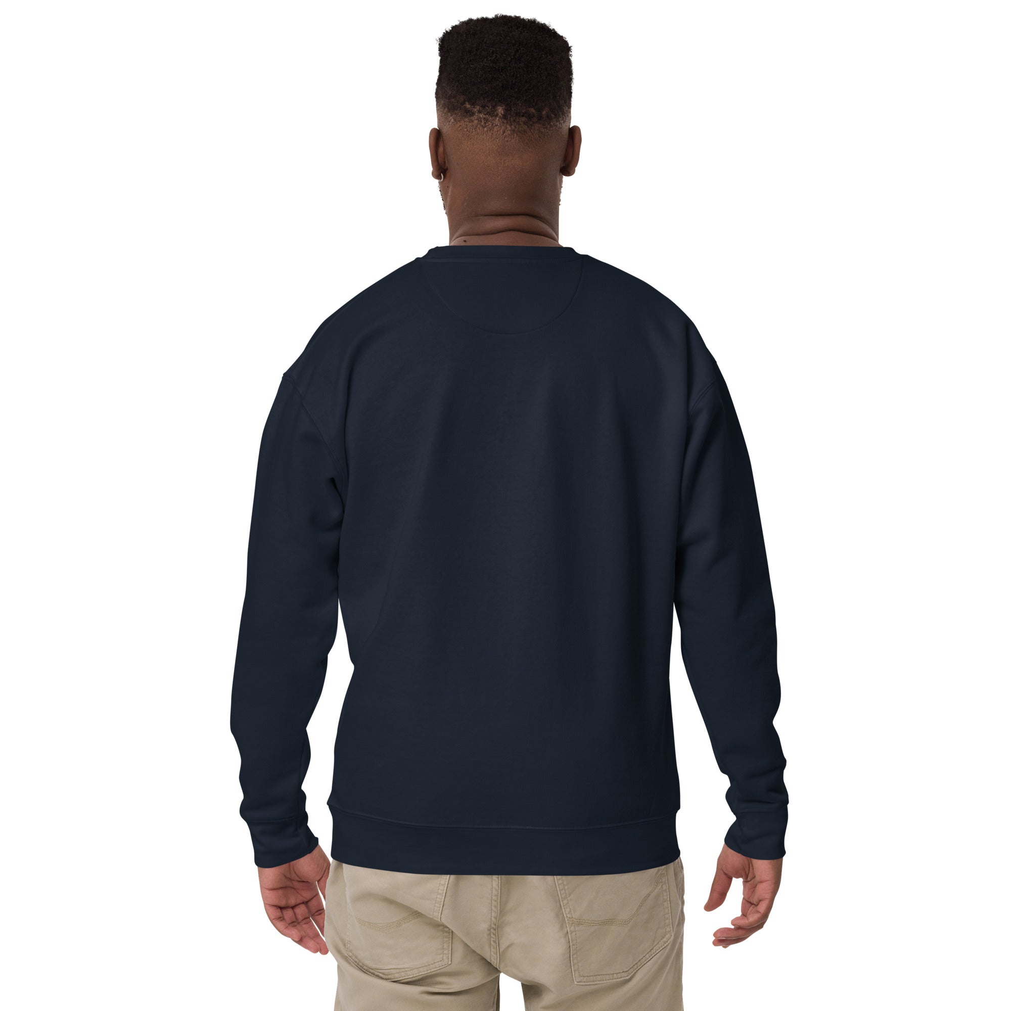 The Praying Hands – Men's Sweatshirt – Small Embroidered Hand